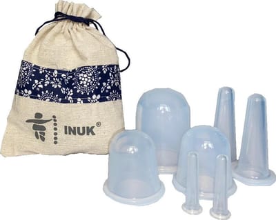 Inuk - Cupping Set - Silicone Cups - 7 delig - Cellulitis - Cups - Met opbergzakje