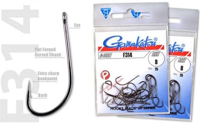Gamakatsu haak F314 Size:8 Qty:25