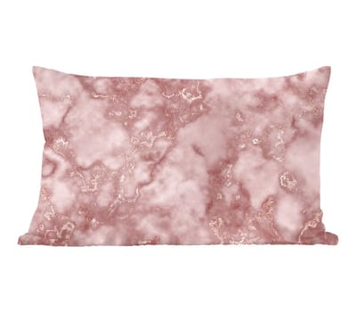 Sierkussens - Kussentjes Woonkamer - 60x40 cm - Rose gold - Glitter - Marmer - Agaat