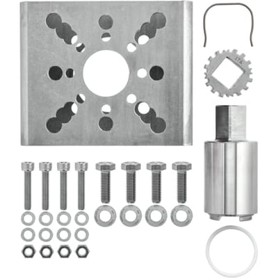 Kit retrofitadapters F07/F05/F10 (incl schroeven F07) Platkop/vierkant SW 11