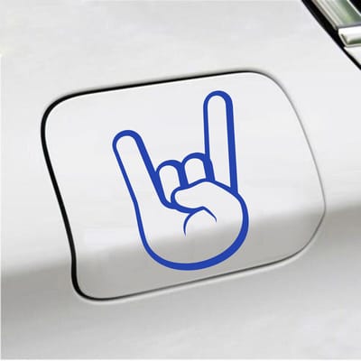 Bumpersticker - Rock N Roll - 12 X 9 - Blauw