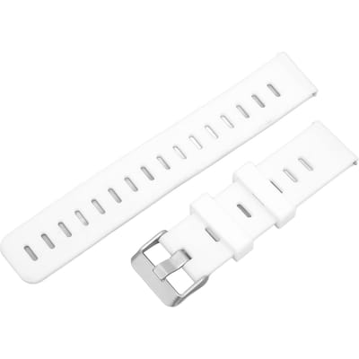 Bracelet de Montre 20mm en Silicone Souple de Rechange avec Trous d'Aération à Tête Plate pour Amazfit GTS blanc