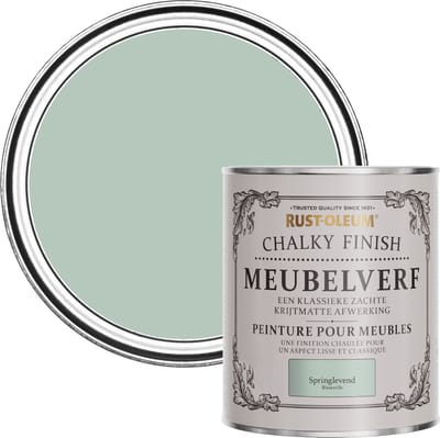 Rust-Oleum Groen Chalky Finish Meubelverf - Watergroen 750ml