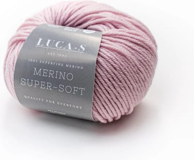 Brei-Haakgaren Luca-s - Supersoft 100% Merino - 11 - Light Pink - LichtRose - bol van 50 gram