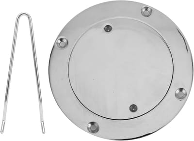 Ronde Dekplaat - Inspectie Luik - Toegang Creëren - 316 Roestvrij Staal - 4 Inch - Zilver