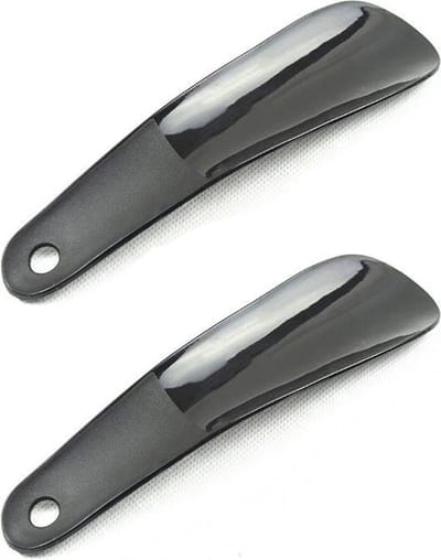 Schoenlepel - 2 Schoenlepels - Zwart - Schoen aantrek hulp - 16CM - Kunststof Schoenlepel - Instaphulp - Schoen Instaphulp - Schoen accessoire - CHPN