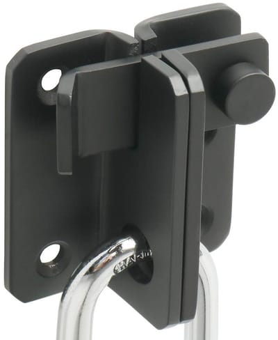 Dailygoody - Flip Latch Hasp - Deurslot - Duurzaam en Veilig - Matte Zwarte Afwerking - Geschikt voor Deur en Raam - Eenvoudige Installatie