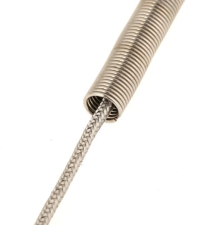 Dailygoods- Thermoelement - EGT-K met Exposed Tip - Temperatuursensor - Roestvrij Staal - 80 mm Lengte - 2 m Kabel - Verstelbare Drukvergrendeling