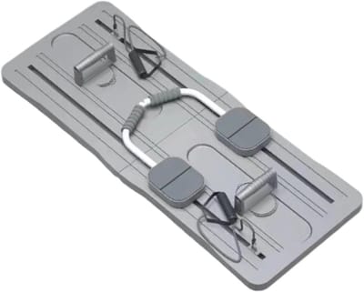 Opvouwbaar Pilatesbord - Fitness plank - Full body training - Met glijbaan - Niet gespecificeerd - Grijs