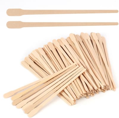 Waxsticks Hout - Applicator Spatels - Nauwkeurig Ontharen - Ergonomisch Handvat - 200 Stuks - Natuurlijk