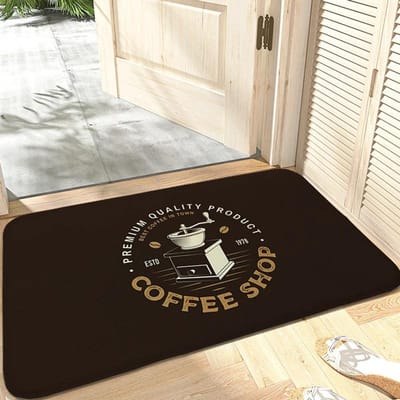 Café Tapijt Entree van Huis Badkamermat Antislip Op Maat Hal Veranda Vloer Zacht Kleed voor Slaapkamer Moderne Huisdecoratie 50x80cm20x32in