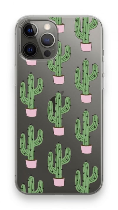 Case Company® - Hoesje geschikt voor iPhone 12 Pro Max hoesje - Cactus Lover - Soft Cover Telefoonhoesje - Bescherming aan alle Kanten en Schermrand