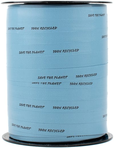 Krullint - 10 mm x 250 m - blauw - 100% gerecycled PP