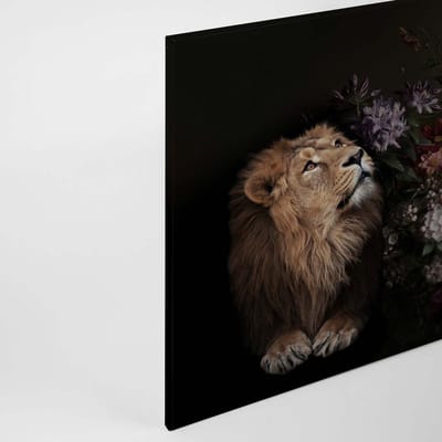 Canvas print DD120388 wildlife 2 A.S. Création 0,9 x 0,6 m Zwart / Antraciet Kantoor Hal/Gang Keuken Slaapkamer Woonkamer