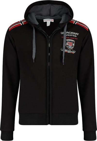 Vest Met Capuchon En Rits Geographical Norway Finion Zwart - XXL