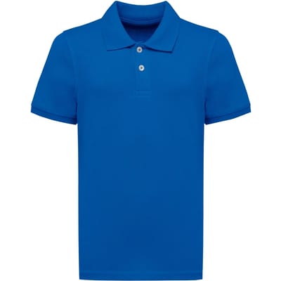 Native Spirit Ecologische kinderpolo in piquétricot NS209 - Sea Blue - 10/12 ans
