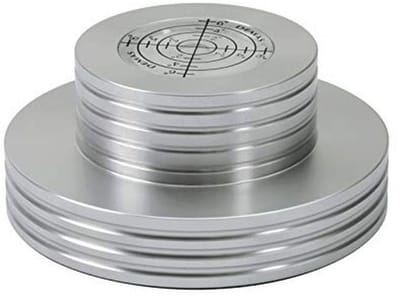 Stabilizer voor platenspeler met libel - 300 g aluminium gewichtsaccessoire