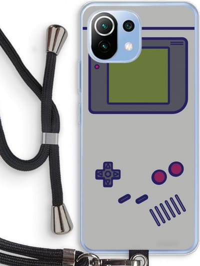 Case Company® - Hoesje met koord geschikt voor Xiaomi Mi 11 Lite hoesje met Koord - Game On - Telefoonhoesje met Zwart Koord - Bescherming aan alle Kanten en Over de Schermrand