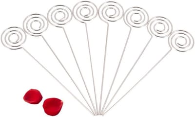 Metalen memohouder met clip voor kaarten en foto's - 50 stuks