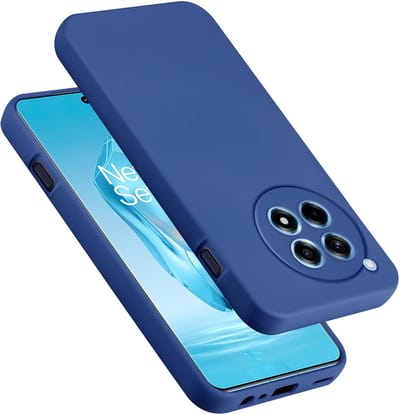 Cadorabo Hoesje geschikt voor OnePlus 12R in LIQUID BLAUW - Beschermhoes gemaakt van flexibel TPU silicone Case Cover