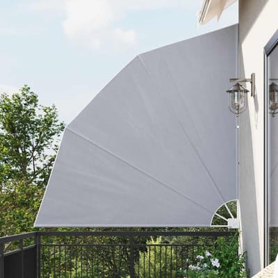 vidaXL - Balkonscherm - inklapbaar - 210x210 - cm - grijs