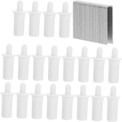 Universele Luiken Reparatieset - Raamluiken Onderdelen - Luiken Repareren - Duurzame Kunststof Pinnen - 0.6X2CM - Wit