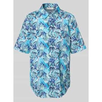 Relaxed fit Overhemdblouse met all-over bloemenprint