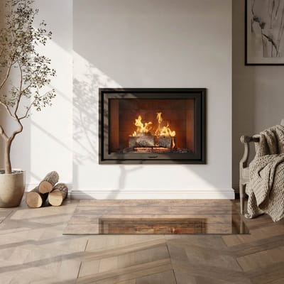 Coloray Vloerplaat Houtkachel - Onderplaat Kachel - 100 cm x 50 cm - Houtkachel Vloerplaat - Bruin Vloerplaat Kachel - Vloerplaat Voor Kachel - Vloerplaat voor Houtkachel - Vloerplaat Open Haard - Plaat Kachel