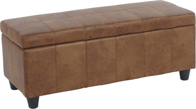 Opbergbank met Zitruimte en Deksel - Stof/Textiel - 45x114x45cm