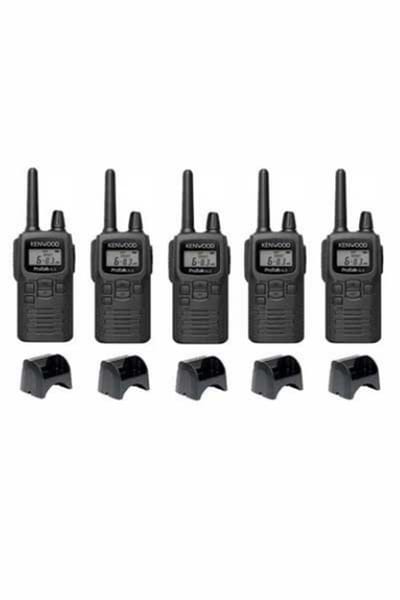 Set van 5 Kenwood PKT-300 ProTalk XLS IP52 PMR446 mini portofoons