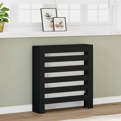 vidaXL Radiatorombouw 78x20x82 cm bewerkt hout zwart