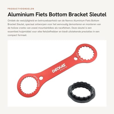 Dailygoods- Fietssleutel Hoogwaardige Aluminium Legering - Fiets Gereedschap - Multifunctioneel - Compact - Betrouwbaar - Geschikt voor Shimano - Fietsgereedschap