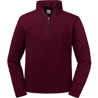 Russell Heren Authentieke Kwartier Ritssweatshirt (Bourgondië)