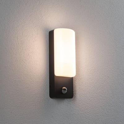 LED-wandarmatuur voor buiten Bonnie Schemergestuurde bewegingsmelder (IR) IP44 93x263 mm 3000K 8,5W 560lm 230V Antraciet Aluminium