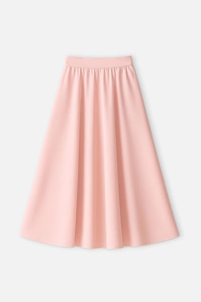 Touché Privé - Geplooide satijnen rok - Babyroze - Dames
