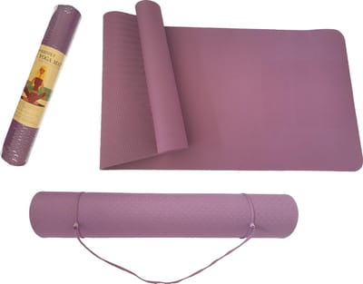 Yogamat - TPE - Non Slip - 183 x 61 x 0.6 cm - Paars