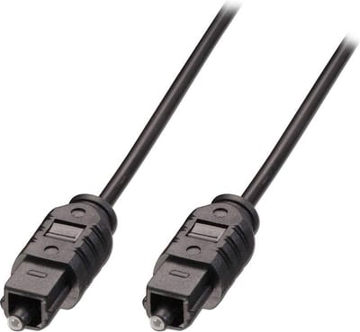 LINDY 35210 Toslink Audio Aansluitkabel [1x Toslink-stekker (ODT) - 1x Toslink-stekker (ODT)] 0.50 m Zwart