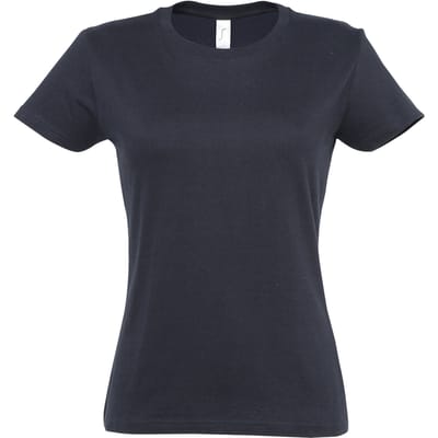 SOLS Dames/dames Imperial Heavy Short Sleeve T-Shirt (Marine)
