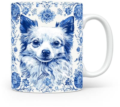 Mok Japanse spits Beker voor koffie of tas voor thee, cadeau voor dierenliefhebbers, moeder, vader, collega, vriend, vriendin, kantoor, opa, oma, hond, kerst, sinterklaas, verjaardag
