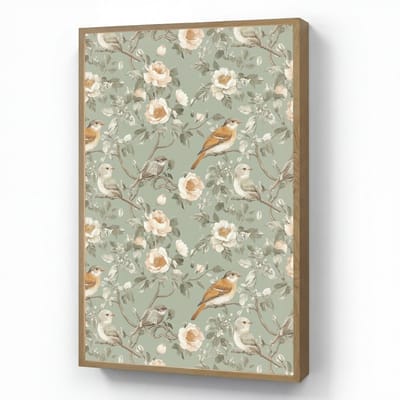 Wandlamp 70x100 cm - Oplaadbaar - Roze - Vogels - Kleurrijk - Wandlampen binnen woonkamer - Slaapkamer lamp - Decoratieve nachtlamp - Vloerlamp draadloos