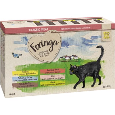 12x85g Maaltijdzakjes I Feringa Kattenvoer