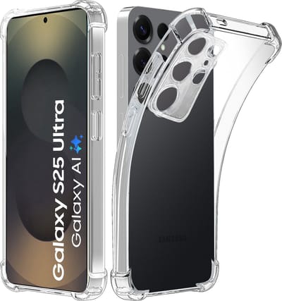 Hoesje geschikt voor Samsung Galaxy S25 Ultra- Anti Shock siliconen Backcover - Arara Hoesje - transparant
