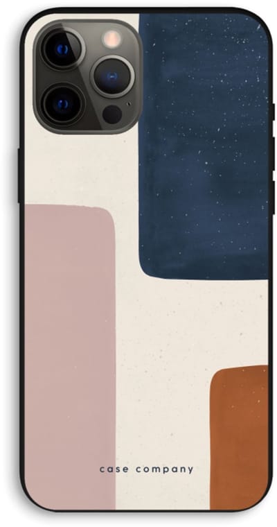 Case Company® - Hoesje geschikt voor iPhone 12 Pro Max hoesje - Geo #5 - Biologisch Afbreekbaar Telefoonhoesje - Bescherming alle Kanten en Schermrand