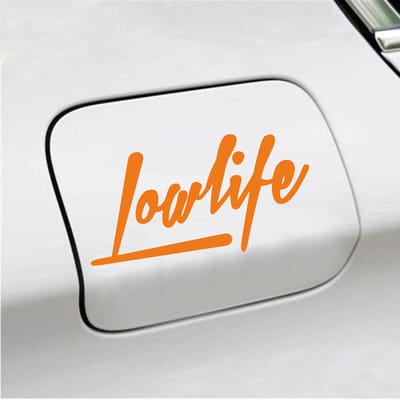 Bumpersticker - Lowlife - 7,5 X 14,8 - Oranje