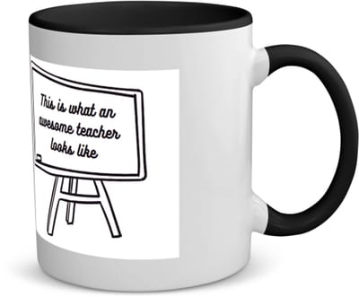 Akyol - this is what an awesome teacher looks like koffiemok - theemok - zwart - Juf - meester - teacher - 350 ML inhoud