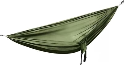 Nylon Hangmat - Buiten Schommel - Kamperen Ontspannen - Lichtgewicht Draagbaar - 270 x 140 cm - Groen