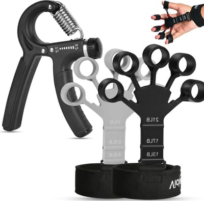 Kracht Trainer Set voor Hand- en Onderarmversterking - Verstelbare Vingergrip - Sporten, Fitness, Klimmen - Herstel na Handblessures