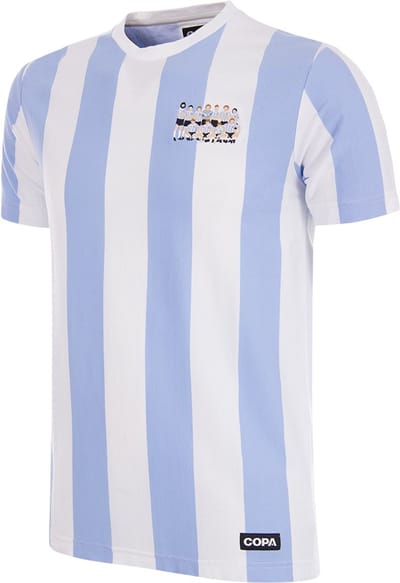 COPA Football - Argentinië 1986 Wereldkampioenen - Borduurwerk T-shirt - Heren - M - Wit