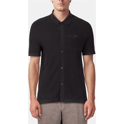 Scotch & Soda Ss Button Front Chest Pocket Sweater Black Grey Taglia: S | Polo Outlet | Uomo | Nero