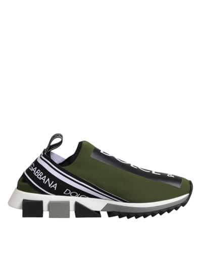 Dolce & Gabbana Groene Logo Lage Sorrento Sneakers voor Mannen